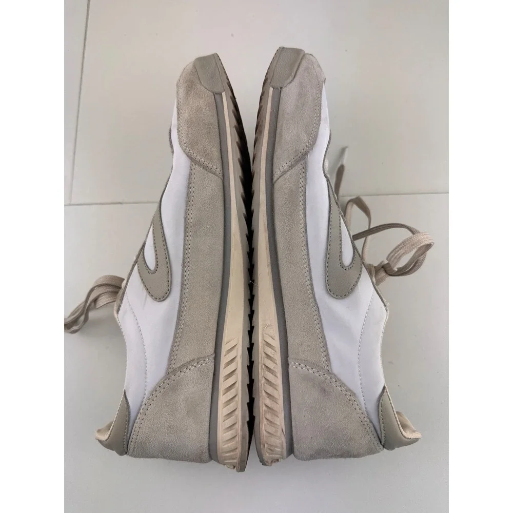 Tretorn Rawlins 20 Leather Suede White Gray Athletic Sneakers Women Size‎ 9.5